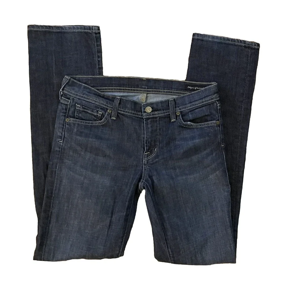 Citizens of Humanity Bootcut Jeans Womens Sz. 28 Blue Dark Low Rise 31 in. Waist - Picture 3 of 9
